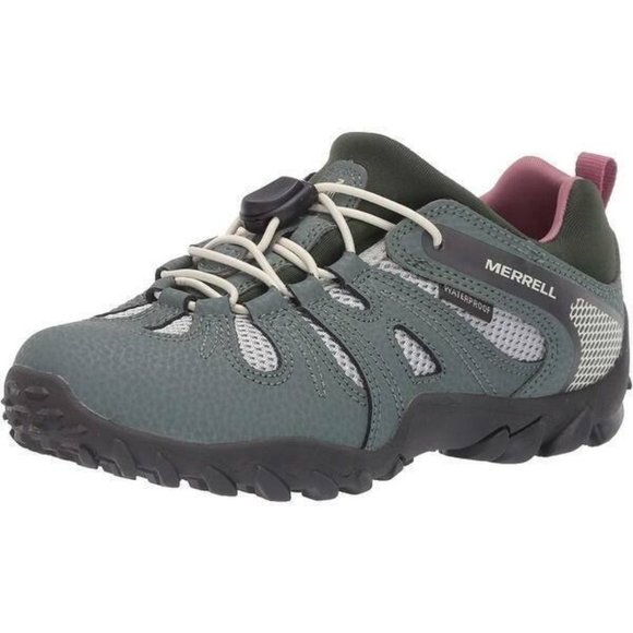 Merrell Girls Child Chameleon 8 Low Stretch WTRPF Bungee 11 W Big Kid Laurel - Picture 1 of 6
